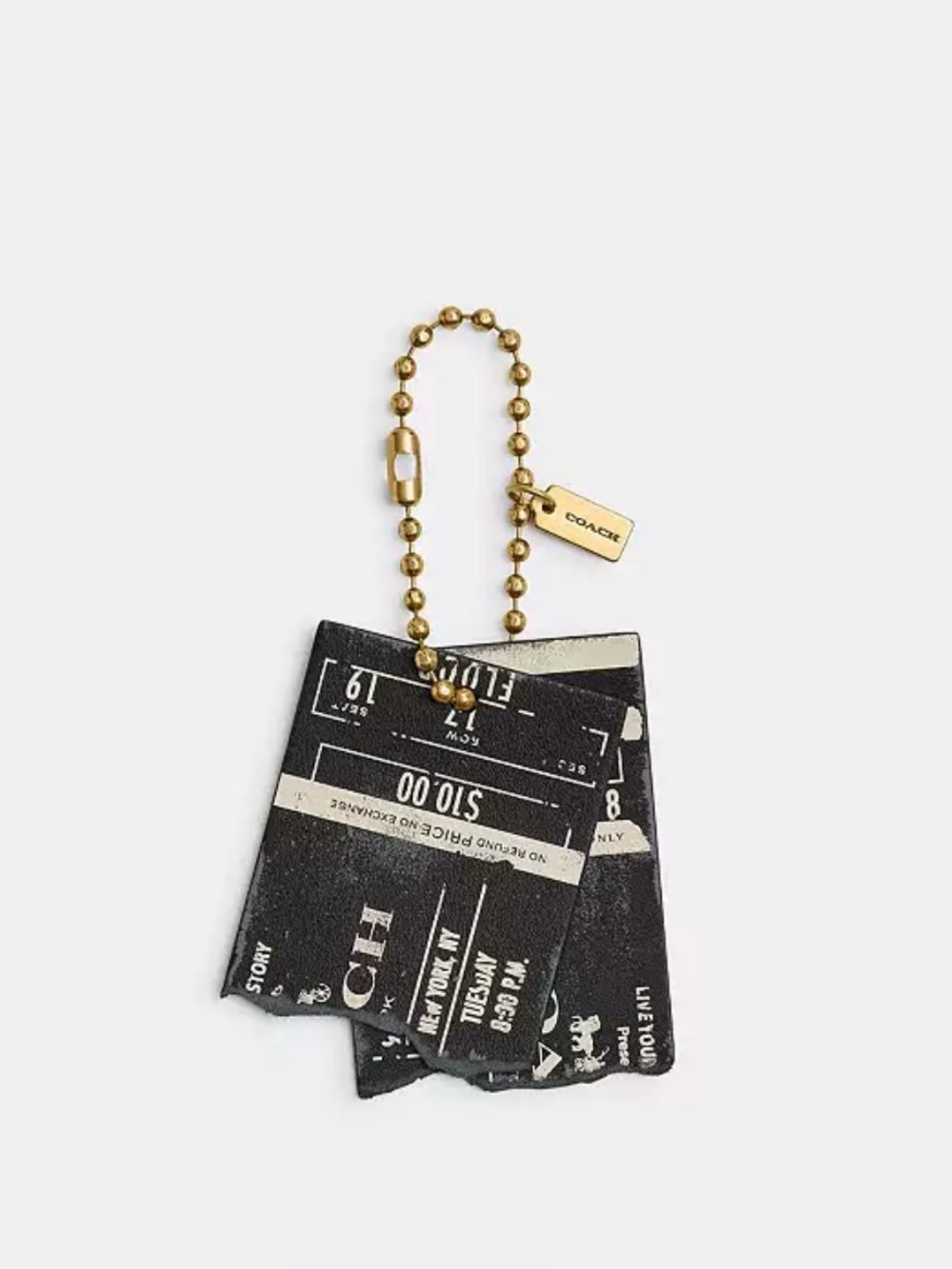 Coach Friendship Ticket Bag Charm